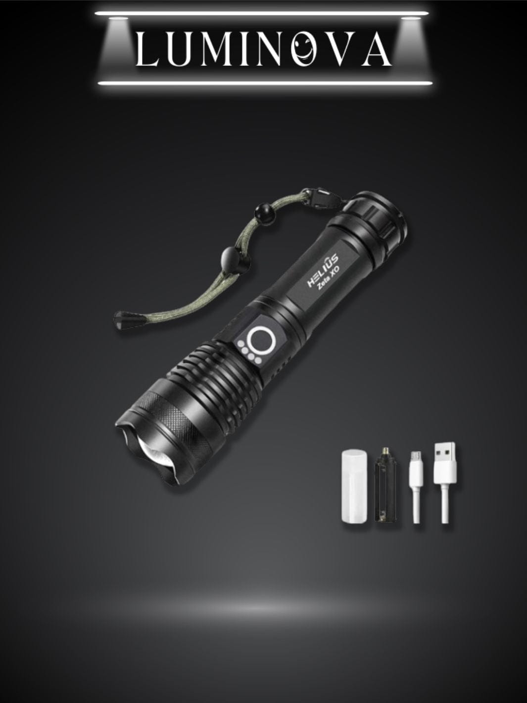 Lampe torche led ultra puissante rechargeable