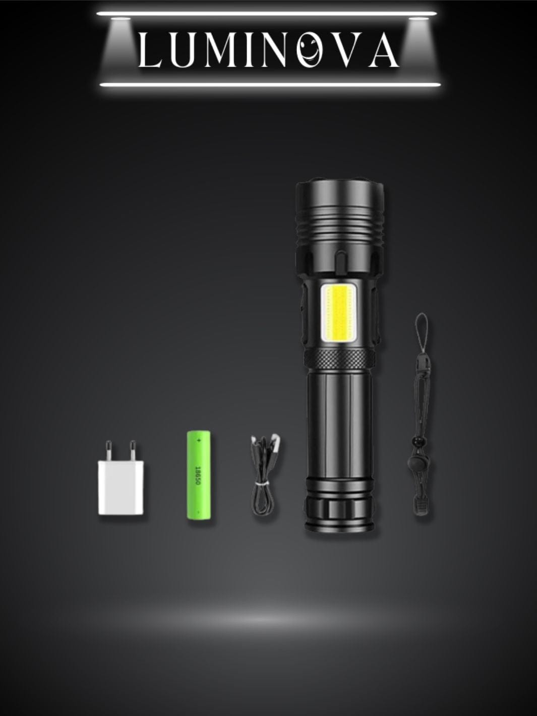 Lampe torche rechargeable led